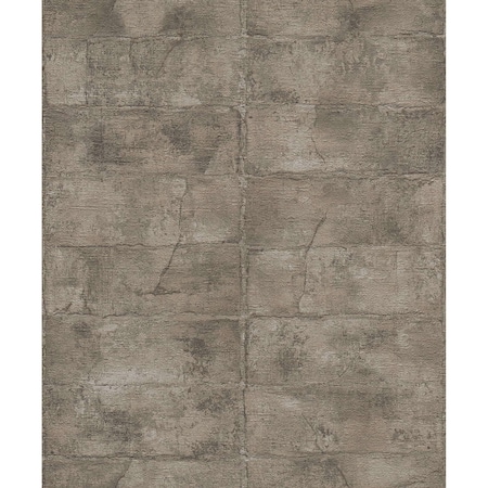 Lansing Clay Dark Grey Stone 33 Ft L X 209 In W Wallpaper